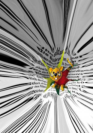 Leseratte | 2009 | Mischtechnik | Weltformat F4